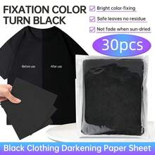 Black Clothing Color Enhancer Sheets, 30pcs/Pack, Color Lock Anti-Fading, Non-Fading Wash - 30 Items - View 1