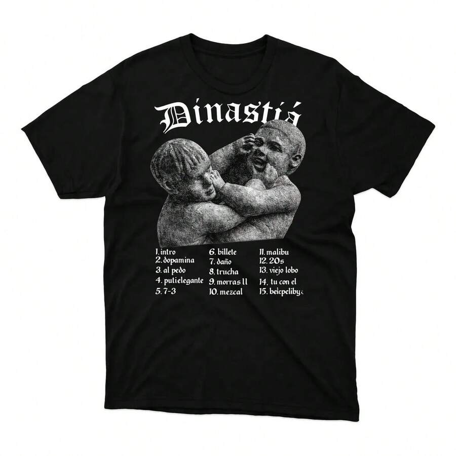 Camiseta Dinastía Unisex Algodón - Negro - Ver 1
