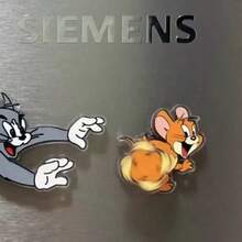 Warner Bros 2pcs Tom And Jerry Creative Magnetic Fridge Magnets, Fun Cartoon Refrigerator Magnets, Vintage Cartoon Decor, Suitable For Kitchen And Home Room Decoration (Random Style) - Multicolor - View 9