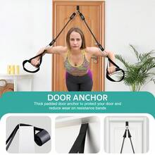 Pilates Bar Kit With 6 Resistance Bands Home Gym Fitness Training Workout Set - Multicolor - View 7