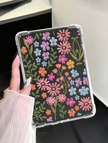 Colorful Floral Fashion Kindle Protective Case, Ins Style Line Flower & Leaf Pattern, Anti-Slip Protective Cover, Compatible With Kindle 11th Gen 2024/Kindle Paperwhite 12th Gen 2024/Kindle Colorsoft Signature Edition, Clara Colour/Bw/2E, Waterproof Shockproof Anti-Drop Anti-Scratch, Spring Gift, Birthday Gift - Multicolor - View 2