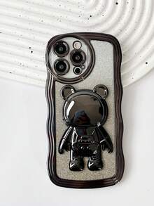 (支架) 波浪紋手機殼 適用於 Apple 17 Pro Max 電鍍防震 高端保護套 防塵孔 加厚角 奢華手機殼 適用於 Galaxy S24 Ultra/S24 Plus/S24/S23 Ultra/S23 Plus/S23/S22 Ultra/S22 Plus/S22/S21 Ultra/S21 Plus/S21 FE/S23 FE/S20 Ultra/S20 Plus/S20 FE 適用於 OPPO A5X/C123456789/987654321 適用於 OPPO A123456789987654321 - 黑色 - 查看 2