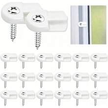 20-Pack Window Screen Retainer Clips (Screws Included) - L 5766 Replacement Parts | Flush-Mount Screen Clips For Securing Window Screens And Storm Door Panels | DIY Screen Fasteners & Mounting Hardware - A - View 2