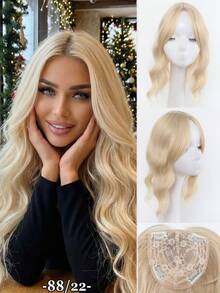 Synthetic Topper Clip In Hair Extensions With Bangs For Women Increase The Amount Of Hair On The Top Of The Head Cover The White,Breathable And Heat-Resistant For Daily Use, Halloween - Multicolor - View 12