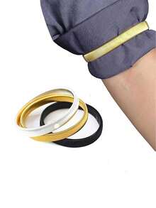 1/2/3/6/12PCS Sleeve Garters Anti-Slip Shirt Sleeve Holders Garters Stretch Metal Armbands For Women Men - Multicolor - View 13
