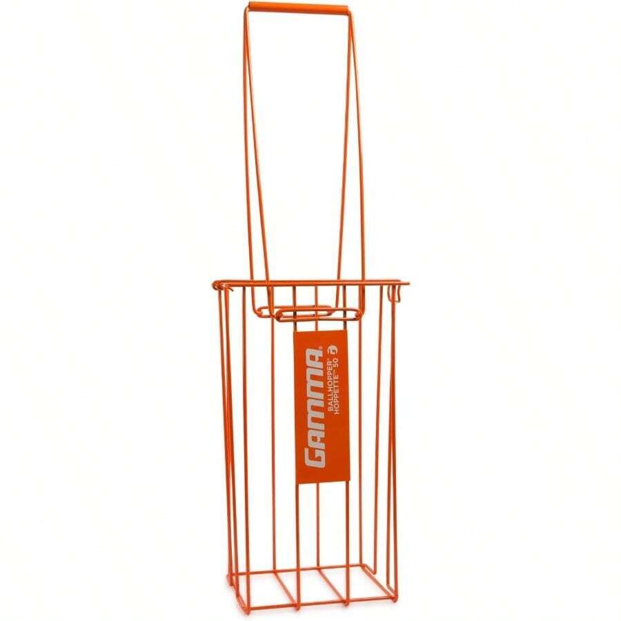 Sports Tennis BallHopper, Pro 90, Brute 325, Risette Hoppette 50, Hi Rise 75, Hoppers Carts, Easy Pick Up, Carrying Storage, Durable, Pickleball, Padel - 50 + Hoppette 50 Orange - View 1