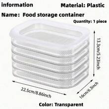 Hộp đựng thực phẩm xếp chồng 1/2/3/4 tầng có nắp đậy, bằng nhựa, dùng để đựng thịt/bánh bao/bánh ngọt/trái cây, an toàn với máy rửa chén, tiết kiệm không gian, giữ độ tươi ngon tuyệt vời, thích hợp để trong tủ lạnh. - Nhiều màu - Xem 17