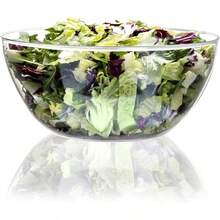 4 Paquetes 3.5L Cuencos Grandes de Plstico Transparente para Servir, Cuencos para Ensalad - Transparente - Ver 3