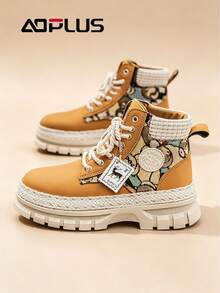 Global Explorer High-Cut Multi-Function Boots, Premium PU Fabric, Intelligent Adaptive Rubber Sole, Global Terrain Professional Equipment - 黃色 - 查看 5