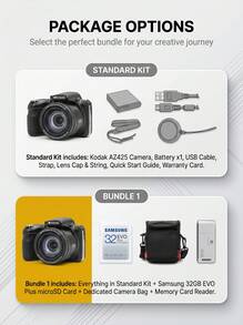 Kodak AZ425 旅遊攝影 長焦相機 2068萬畫素 42倍光學變焦 24mm廣角 BSI CMOS 3吋螢幕 輕巧攜帶 - 查看 12
