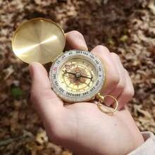 1pc Copper Compass With Luminous Function – Waterproof Design, Enhances Visibility During Camping And Hiking – Essential Night Exploration Tool, Suitable For Hiking, Camping, Hunting, Rock Climbing, Exploration Activities. Waterproof Outdoor Camping Navigation Tool, Portable Navigation Device For Outdoor Activities, Ideal Gift For Explorers And Camping Enthusiasts - Multicolor - View 11