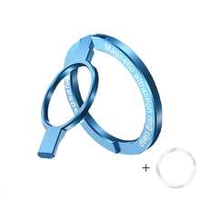 Magnetic Ring Holder 2-Section 1pc Magnetic Bearing Ultra-Light Ultra-Thin Strong Adsorption 360° Rotation Wall-Mount Universal Foldable Phone Stand Alloy Material Portable Creative Desktop Live Streaming Slouchy Bracket Hands-Free Suitable For Office Kitchen Shower Bedside Gym Car - Multicolor - View 14