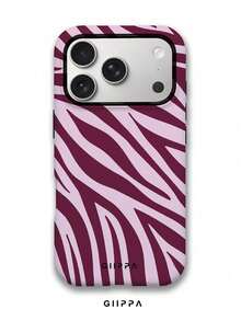 Una elegante funda para teléfono que no incluye cordón ni soporte. Funda para teléfono 17 Pro con base rosa claro y diseño de estampado de cebra marrón, compatible con Phone 16 Pro, 15 Pro, 14 Pro. Funda para teléfono coreana elegante e interesante, compatible con 11/12/13/14/15/28 Pro Plus. Diseño elegante adecuado tanto para hombres como para mujeres. Regalo para novia en Navidad, Día de San Valentín, Pascua, temporada de bodas y cumpleaños. - Multicolor 2 - Ver 1