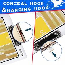 Basketball Dry Erase Clipboard, Waterproof Basketball Clipboard Double-Sided Basketball White Board Writable And Erasable Basketball Dry Erase Board White - White - View 9