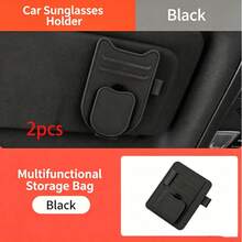 Cat Ear Car Glasses Clip - Multifunctional Clip To Hold Fashion Glasses, Cards And Pens, Compact Space-Saving Car Accessory, - A - View 14