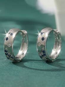 1 Pair Fashionable Cubic Zirconia Earrings, Jewelry Gift For Women On Party, Engagement, Anniversary, Valentine's Day - 2# - View 18