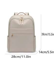 Waterproof Large Capacity Backpack Versatile Fashion - Beige - View 6