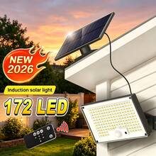 Super Bright Solar Outdoor Light, Split Design, Simple Installation, 3 Modes, Motion Sensor Security LED Lights Dusk To Dawn, 172LED, 2in 1 Solar Flood Lights, IP65, Suitable For Garden, Deck, Terrace, Porch, Pool, Illuminate Your Yard, Lighting - 1PC - View 5