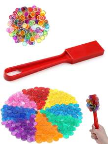 Bingo Game, Suitable For Large Gatherings, Family Game Nights, Bachelor Parties, Counting And Classification Games - A Unique Party Set That Is Perfect For Halloween And New Year Celebrations. - Multicolor - View 2