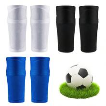 1 Pair Unisex Soccer Sock Sleeves With Cover, Available In Black, White, And Blue, Breathable And Comfortable, Quick To Put On, Perfect Soccer Sports Companion, Suitable For Various Soccer Training And Matches, Ideal Gift For Sports-Loving Friends - Covered Socks - View 1