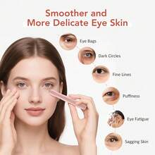 Hailicare Portable Rechargeable Eye Massager, Vibrating Heat Eye Massage Tool, Eye Beauty Device, Relieves Dark Circles, Eye Bags, Fine Lines, Puffiness And Other Eye Problems, 3 Modes Eye Care Tool, Relieves Eye Fatigue, Best Gift For Girls - View 4