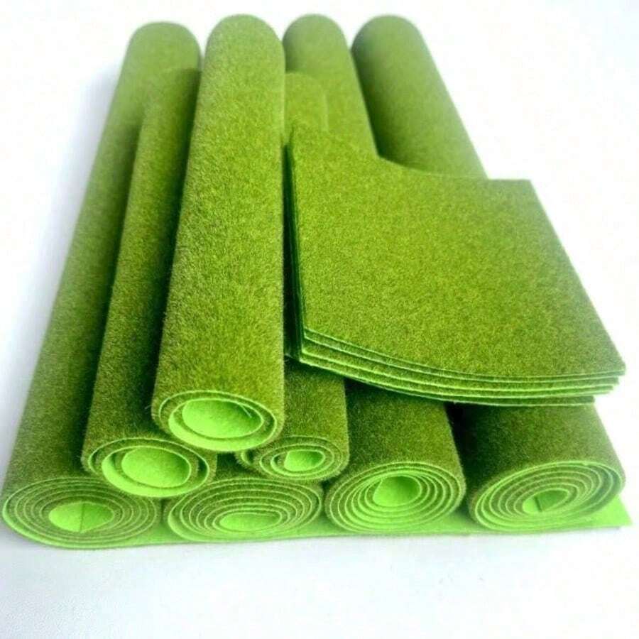 5件裝可重複使用可水洗人造草墊,適用於倉鼠、天竺鼠,倉鼠籠裝飾,可水洗人造草墊適用於倉鼠、小鼠及小型寵物棲息地-可重複使用草墊 - 查看 1