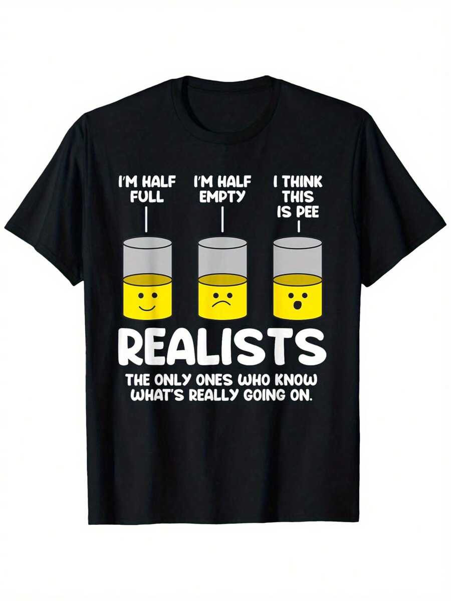 Camiseta de algodón 100% con estampado, nueva colección 2026: cómoda y fácil de usar, ideal para todas las personas. - Negro - Ver 1
