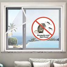 Summer Style, Minimalist White Design. Mosquito Nets Available In Multiple Sizes. Uses 2cm Adhesive Tape, Window Screen, Curtain Mosquito Net, Screen Door, Mesh, Window Insect Screen. - Screen Windows - View 58