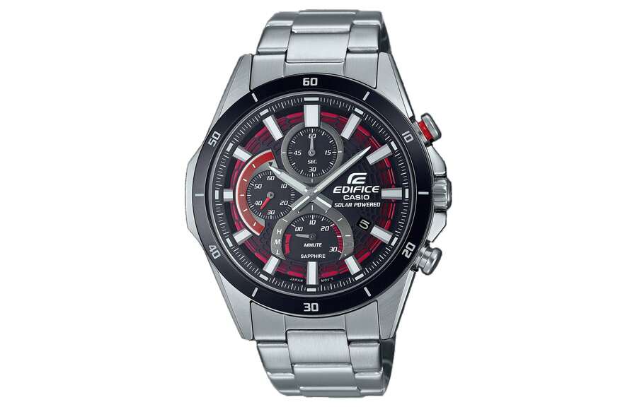 CASIO Men EDIFICE Black Watch EFS-S610DB-1AV Black Dial - 黑色錶盤 - 查看 1