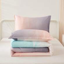 3Pcs Pink Comforter Set Double Queen King Size,Bed In A Bag Green Bedding Sets Botanical Microfiber Comforter Soft Lightweight Bed Set With Pillowcases For Wedding Items,Valentines Day Home Bed Room Decor,Easter Ramadan Gifts,All Season - 粉色 - 查看 8