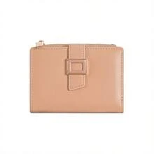 Korean Style Square Buckle Minimalist Women's Short Wallet, Multifunctional Card Holder, Foldable, Multiple Card Slots, Large Capacity - Multicolor - View 13