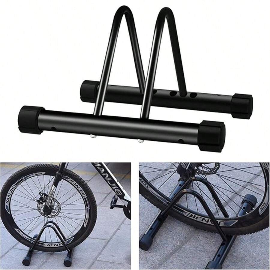1PC Bike Stand,Adjustable Bike Rack Garage, Indoor/Outdoor Bicycle Stand, Tire Width Adjustable 1"To 4",Bike Stand Floor For Mountain And Road Bike