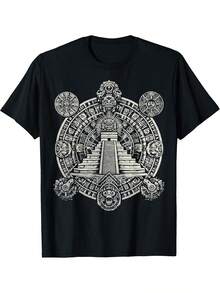 Camiseta de algodón 100% con estampado, nueva colección 2026: cómoda y fácil de usar, ideal para todas las personas. - Negro - Ver 1