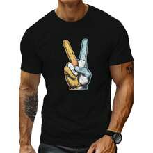 Hedgehogs, Pure Cotton T-Shirt In National Flag Colors With V-Shaped Design, Custom Style, Round Neck, Suitable For Various Urban Occasions, Masculine Style. - Putih - View 5