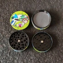 新款卡通啄木鸟造型草药研磨器，四层锌合金金属研磨器，手动研磨器 - 卷烟必备工具，吸烟配件，送给吸烟者的绝佳礼物 - 綠色 - 查看 7