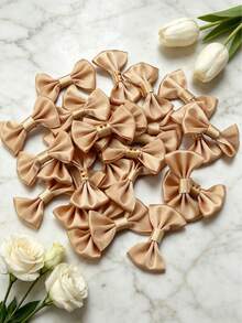 50PCS/30PCS Polyester Bows, Gift Box Decoration DIY Handmade Jewelry Making Accessories, Jewelry Hair Accessories, Clothing Doll Decoration, Garment Accessories - Satin Waistband Bow - View 23
