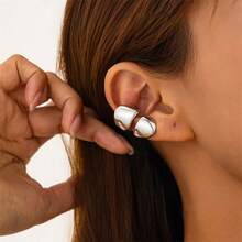 Women's Punk Non-Pierced Ear Clips, Classic Gold Ear Cartilage Clips, Y2K Style Gift For Girls, Minimalist Daily Wear Jewelry - Multicolor - View 8