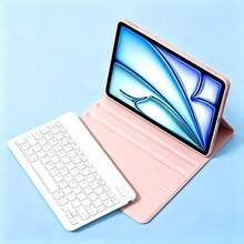 TIANYIMING Tablet Protective Case With Keyboard, Keyboard Leather Case With Stand Function, Ultra-Thin Bluetooth Keyboard + Leather Material Tablet Protective Case Anti-Drop/Anti-Shock/Anti-Dust/Anti-Fingerprint, Tablet Case Compatible With Honor Pad 8/9/10/X7/X8/X8PRO/X9/X8A/X9A/X9PRO/V8/V9/MagicPad 3 Pro /MagicPad 2 GEN/GT PRO And Other Series Models, Fashionable Simple And Portable, Essential For Home And Office - Pink - View 4