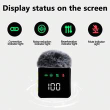 Wireless Lavalier Microphone Compatible With Iphone And Android Phone, Mini Microphone With Noise Reduction, Auto Pairing And Mute & Reverb For Vlogging, Video Recording- Plug & Play, Battery Capacity: (Receiver: 140mAh, Microphone: 160mAh) - Multicolor - View 11