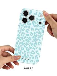 GIIPPA Blue Leopard Print Phone Case, Compatible With IPhone 17, 16, 15, 14, 13, 12, 11, PRO MAX - Blue - View 3