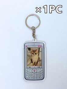 Customizable Acrylic Phone Keychains, 1/3/5pcs, Printed With Photos Of Your Family/Pets/Baby, Perfect As Keys, Backpacks Or Birthday Party Souvenirs. - Multicolor - View 13