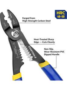 4-In-1 Wire Stripper And Crimping Pliers Clamping, Cutting And Stripping, Compact Multifunction 10-20 AWG Wires - A - View 3