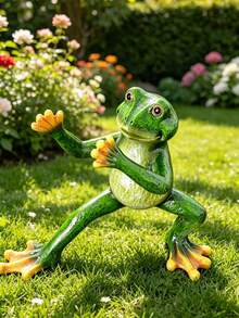 3-Piece Resin Yoga Frog Decorative Set, Home Decor, Holiday Gift, A Present For Frog Lovers, Seasonal Home Decoration, Office Desktop Decoration, Outdoor Garden Decoration. - New Model - View 3