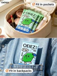 OEIEZ Cucumber & Mint Infused Cooling Wet Wipes, Refreshing Anti-Sweat Towels, Suitable For Pocket, Backpack, Camping, Fitness And Outdoor Activities - Standard Packaging - View 9