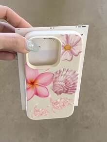 1 Stylish Phone Case, Does Not Include Lanyard Or Stand. Minimalist Vacation Style, White TPU, Fashionable, Shockproof, 1 Piece, Coconut Tree And Shell Design, Full Coverage Case Compatible With 17, 16, 15, 14, 13, 12, 11 Pro, And Series, International Version, Not The Domestic Version. Perfect For A Gift. - Multicolor 6 - View 12