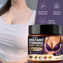 FRESKIN Women'S Firming Lifting Breast Cream. Contains Vitamin C, Collagen, And More. Powerful Formula To Enhance And Shape Bust, Tighten Sagging Skin, Define Breast Contour, Gentle Hydration, Suitable For All Skin Types. For Breast Use - Firming Cream 60g - View 5