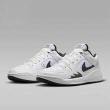 Nike Jordan Stadium 90 Comfortable, Simple, Versatile, Non-Slip, Durable Low-Top Casual Shoes For Women - White Black - View 3