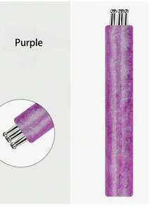 1pc Petal Pattern Nail Art Brush + Acrylic Color Card Stick, Multi-Color Acrylic Fiber Nail Art Pen, DIY Nail Art Creation Portable Nail Art Tool Travel Essential Accessory. Cute Petal Print Nail Art Brush Acrylic Color Card Stick Set, Single Pack Line Painting Pen, Home DIY Nail Art Display Stick Portable Nail Art Tool - Multicolor - View 10