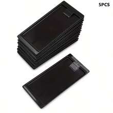 5/8PCS Check Bill Tray Holder, Black Plastic Tip Tray, Guest Receipt Holder, Tip Tray, Coin Tray, Miscellaneous Tray, Tray For Hotel, Cash, Credit Card, Bill, Waiter Tip Tray - Black - View 11