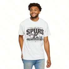Camiseta Vintage con el Logo de los San Antonio Spurs N8A, Camiseta del Equipo de Baloncesto (1) - Blanco - Ver 1